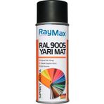 Raymax RAL9005 Yarı Mat Siyah 400 ml Akrilik Sprey Boya