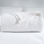 RAYME TEKSTİL Waffle Desenli Pike Yatak Örtüsü Beyaz, Tek Kişilik Pike 160x230 cm, 100% Pamuk, Hafif 4 Mevsim Kullanım