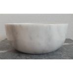 Raymer Tezgah Ustu Damarlı Beyaz Mermer Lavabo ÇAP:39CM