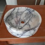 Raymer Tezgah Üstü Mermer Lavabo, Doğaltaş Lavabo 40.6X10