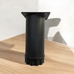 Raymobaks 10 cm Siyah Krom Alaşım Mobilya Ayak