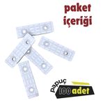 Raymobaks Beyaz Baza Pabucu | Mobilya Ayak Koruyucu(100 Adet)