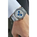 Raymond RYM-280268-CR QUARTZ ERKEK KOL SAATİ - ÇELİK KASA VE SAFİR CAM - 2 YIL GARANTİ SS-BL-W