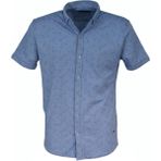 Raymons Erkek Önden Düğmeli Yakalı Tişört Baskılı R4350 BGL-ST03771 - Mavi - XL