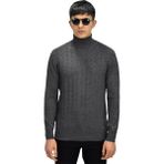 Raymons Erkek Spor Balıkçı Yaka Kazak R22507 BGL-ST03177 - 2XL - Antrasit