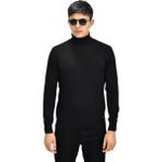 Raymons Erkek Spor Kazak Boğazlı Yaka Düz Renk Regular Fit Günlük Kullanım - XL - Siyah
