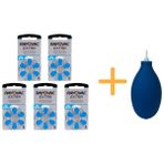 Rayovac Extra 675 Numara Işitme Cihazı Pili (5 Paket x 6 Adet = 30 Adet Pil) + Hediye Işitme Cihazı El Pompası (Puar) - 5'li