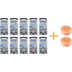 Rayovac Koklear Implant Işitme Cihazı Pili, 675CP Implant Pro+ (10 Paket x 6 Adet = 60 Adet Pil) + Hediye Işitme Cihazı Nem Alıcı Tablet - 10'lu