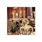 RAYTOYS OYUNCAK 10 PCS CHRISTMAS CANDLE METALLIC BRIGHT GOLD CANDLESTICK 10 ADET ALTIN ŞAMDAN MUMU YILBAŞI MUMLARI ALTIN