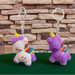 Raytoys Oyuncak 2 ADET UNICORN ANAHTARLIK RENKLİ SEVİMLİ UNICORN SUKUŞİ