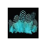 RAYTOYS OYUNCAK 50 Adet Puantiyeli Mavi Siyah Kuş Tüyü Mavi Kuş Tüyü Decor Blue Bırd Feather Mavi Şeffaf Balon Tüyü MAVİ