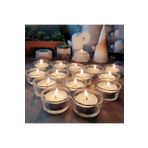 RAYTOYS OYUNCAK 7 Adet Tealight Cam Mumluk Cam Mumluk Tea Light Mum Için Cam Mumluk 4.5x2 Cm- Kına Gecesi Dekorları ŞEFFAF