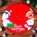 Raytoys Oyuncak ÇAM AĞACI ALTLIĞI 88 CM BÜYÜK MODEL KIRMIZI NOEL FİGÜRLÜ PROFOSYONEL ÇAM AĞACI ETEĞİ