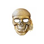 RAYTOYS OYUNCAK Gold Iskelet Maskesi Gold Korsan Maskesi Kuru Kafa Maskesi Korku Maskesi Cadılar Bayramı Maskesi