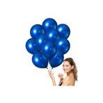 RAYTOYS OYUNCAK VIP 100 PCS SHINY METALLIC BLUE BALLOON VIP KALİTE PARLAK METALİK MAVİ BALON HELYUM GAZI UYUMLUDUR MAVİ