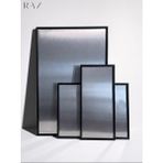 Raz Manyetik Metal Pano Duvar Panosu (Siyah) - Ahsap Çerçeveli Not ve Fotoğraf Panosu (Magnetic Board) - 45*60 - Ahşap - Siyah