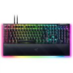 Razer Blackwidow V4 Pro (Sarı Anahtarlar) Mekanik Oyun Klavyesi (Mekanik Anahtarlar, Sessiz, Kaydırma Tekerleği, 8 Özel Makro Tuşu, Sentetik Deri Bilek Desteği, Rgb Chroma) Fr Klavye, Fr Düzeni