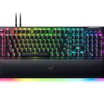 Razer BlackWidow V4 Pro (Yeşil Anahtar) - Mekanik Oyun Klavyesi (Tıklamalı Mekanik Anahtarlar, Komut Kadranı ve 8 Özel Makro Tuşu, Çok Fonksiyonlu Silindir, Bilek Dayanağı) US Düzeni | Siyah