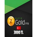 Razer Gold 3000 TL Dijital Oyun Pinleri Türkiye Menşeli Hızlı Teslimat