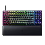 Razer Huntsman V2 Tenkeyless (Purple Switch) - Optik Oyun Klavyesi (Clicky Optik Anahtarlar, Doubleshot PBT Tuş Başlıkları, Ergonomik Bilek Dayanağı) ABD Düzeni | Siyah