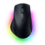 Razer Pro Click V2 - Kablosuz ergonomik mouse - AI Prompt Assist - 30K Optik Sensör - 3,5 ay pil ömrü (14 bölgeli Chroma RGB, HyperScroll eğilebilir mouse tekerleği) Siyah