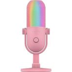 Razer Seiren V3 Chroma - RGB USB Mikrofon - Tap-to-Mute özellikli Süperkardioid Kondenser Mikrofon (Reaktif Aydınlatma, Dijital Kazanç Sınırlayıcı ve Entegre Şok Emici) Quartz