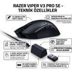 Razer Viper Pro Se Edition Kablosuz Gaming Mouse | 35K Gen-2 Optik Sensör, 8000Hz Hyperpolling, Ultra Hafif E-Spor Oyuncu Mouse | Kesintisiz Bağlantı ve Profesyonel Performans - Siyah