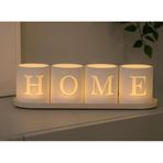 Razmo Home Modern Dekoratif Mumluk Seti, Plastik, Beyaz, 5 cm Bardak Boyutu, 5+ Parça, Tealight Mum Hediyeli