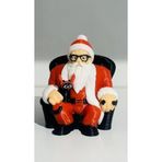 Razmo Noel Baba Figürü, PLA Plastik, Yılbaşı Süsü, Kırmızı, Oturan Tasarım, Dekoratif