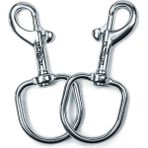 Razor Pair Of Bolt Snaps – 100MM Karabina - Gümüş