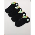 Rbs Çorap Özeren Unisex Görünmez Bambu Çorap 4'lü - 38 - 45 - Siyah