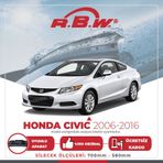 RBW Honda Civic Sedan Muz 2006-2015 Silecek Takımı