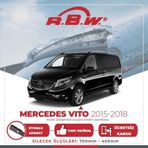 RBW Mercedes Vito 2015-2018 Muz Silecek Takımı