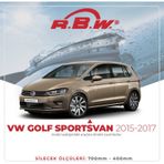 RBW VW Golf Sportsvan 2015-2017 Muz Silecek Takımı