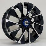 RC 16 İnç 4X100 Clio Alpine Jant Takımı 4 Adet ET35 Çelik Malzeme Siyah Diamond Renk - Black Diamond