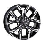 RC 17 Inç 4X100 Clio Icon Siyah Elmas Kesim Jant Modeli Renault (4 Adet)