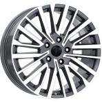 RC 18 Inç 5X120 Tranporter Caravelle Uyumlu Gun Metal Elmas Kesim Jant Modeli (4 Adet)
