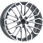 RC 19 Inç 5X112 Audi S Line A4 A5 A6 Uyumlu Gun Metal Elmas Kesim Jant Modeli (4 Adet)