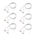 RC-33 NC Gömme Kablolu Güvenlik Pencere Kapı Kontak Sensörü Alarm Manyetik Saz Anahtarı Beyaz - (6 Set)