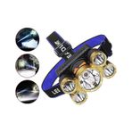 Rc-51 Şarjlı 5 Led 5x T6 Cree Led 36000 Lümen Profosyonel Kafa Feneri Lambası 4 Modlu Bisiklet Diğer
