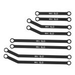 RC Direksiyon Bağlantısı Müzayedesi, Hassas Üretim Kolay Kurulum Yüksek Game RC Alüminyum Ligi Kararlı Anti -Vibrasyonlara RC Bağlantıları Değiştirme (kırmızı) (BLACK)