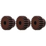 RC Dişli Takımı, 48P, 22T, RC 3.175mm Çelik Dişli Takımı 1/10 RC Araba ile Uyumlu Fırçasız Fırçasız Motor, Kırmızı, 3 Adet/Set
