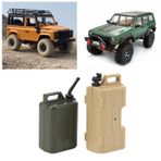 RC Gaz Yakıt Tankı Kutusu, Yangın Söndürücü Aksesuarları Dekorasyon, Simülasyon Tırmanma Araba Parçaları SCX10 1/10 RC Paletli Araba Kamyon (Sarı+Yeşil)