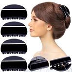 RC ROCHE ORNAMENT 6 Adet Kadın Çene Pençe Düz Debriyaj Kelepçe Kaymaz Kavrama Güçlü Tutuş Sevimli Aksesuar Salon Stil Moda Kız Güzellik Saç Klipsi, Büyük Kahverengi