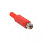 Rca Dişi Jak-Rca Dişi Fiş - Rca Tos Plastik 10 Adet Kırmızı