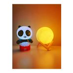 RCB LED renk değiştiren sevimli Panda ile LED Küre gece lambası hediye kutusu