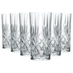 RCR Crystal RCR 25766020006 Melodia Hi-Ball Kokteyl Su Bardağı, 350 ml, Yüksek Kaliteli Lüks Kristalden El Yapımı, Bulaşık Makinesinde Yıkanabilir, Cam, Bardak (1'li Paket)