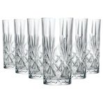 RCR Crystal RCR 25766020006 Melodia Hi-Ball Kokteyl Su Bardağı, 350 ml, Yüksek Kaliteli Lüks Kristalden El Yapımı, Bulaşık Makinesinde Yıkanabilir, Cam, Bardak (1'li Paket)