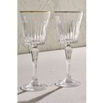 RCR Timeless 6'lı Altın Rimli 300 ml Kadeh Seti