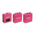 RØDE Wireless GO (Gen 3) - Üçüncü Nesil, 32-bit, Çift Vericili, Kayıt özellikli Kablosuz Mikrofon Seti (Pembe)